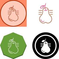 Pear Icon Design vector