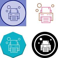 Printer Icon Design vector