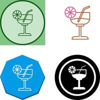 Cocktail Icon Design vector