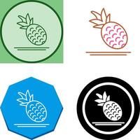 Pineapple Icon Design vector