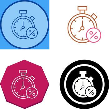 Timer Icon Design vector