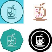 Iced Tea Icon Design vector