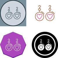 Earrings Icon Design vector