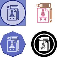 Study Tools Icon Design vector