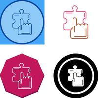 Quick Selection Icon Design vector