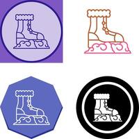 Snow Boots Icon Design vector