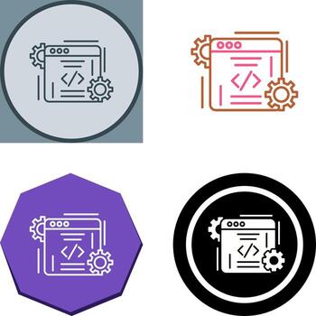 Coding Icon Design vector