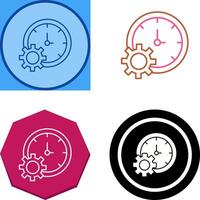 Time Setting Icon Design vector