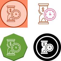 Time is Money Icon Design vector