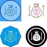 Money Bag Icon Design vector