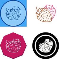 Strawberry Icon Design vector