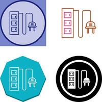 Power Socket Icon Design vector