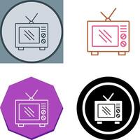 antiguo televisión icono diseño vector