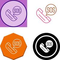 Sos Icon Design vector