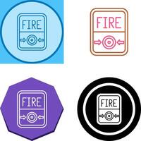 Fire Button Icon Design vector