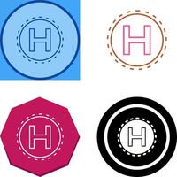 Helipad Icon Design vector