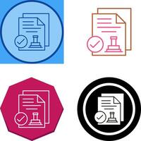 Approved Icon Design vector