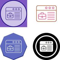 Online Recruitment Icon Design vector