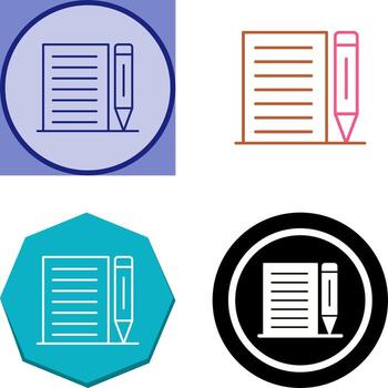 Note Icon Design vector