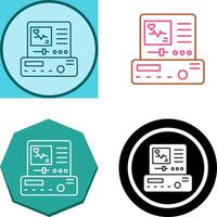 Electrocardiogram Icon Design vector