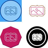 Frame Icon Design vector