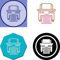 Printer Icon Design vector