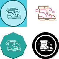 Ski Boots Icon Design vector