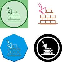 Brickwall Icon Design vector