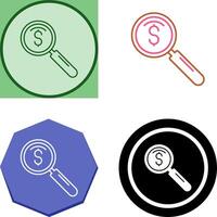 magnifier Icon Design vector