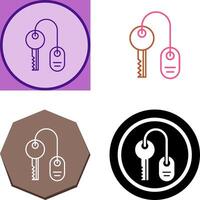 Room key Icon Design vector