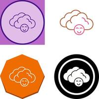 Cloudy Icon Design vector