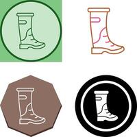 lluvia botas icono diseño vector