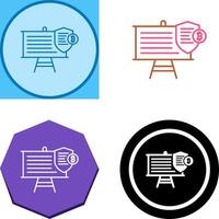 Presentation Icon Design vector