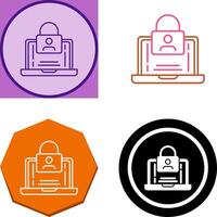 Authentication Icon Design vector