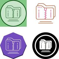 Compressed Icon Design vector