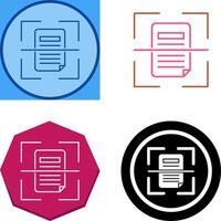Scan Icon Design vector