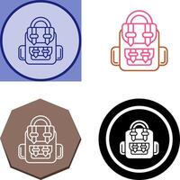 Backpack Icon Design vector