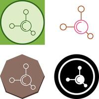 Molecule Icon Design vector