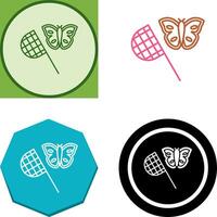 Butterfly Catcher Icon Design vector