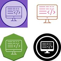 Coding Icon Design vector
