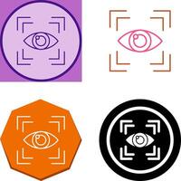 Eye Scan Icon Design vector