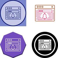 Notification Icon Design vector