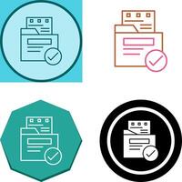 File Protection Icon Design vector