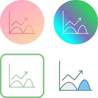 Trend in Graph Icon Design vector