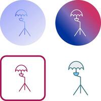 Unique Umbrella Stand Icon Design vector