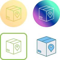 Unique Tracking Services Icon Design vector