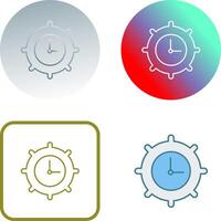 Time Settings Icon Design vector