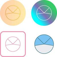 Pie Chart Analysis Icon Design vector