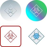 Biological Hazard Icon Design vector