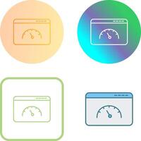 Page Speed Icon Design vector